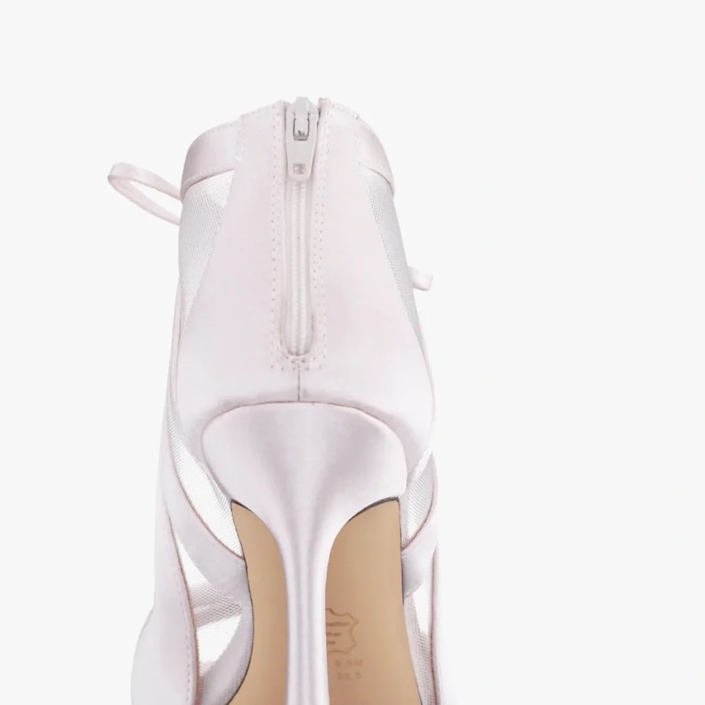 Elegant White Strappy Heels Nina Darissa size 11 - Picture 4 of 10